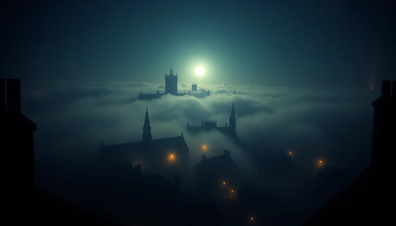 AERIAL · FOG ROLLS IN